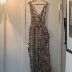 Jumpsuit - Pinafore design - check print